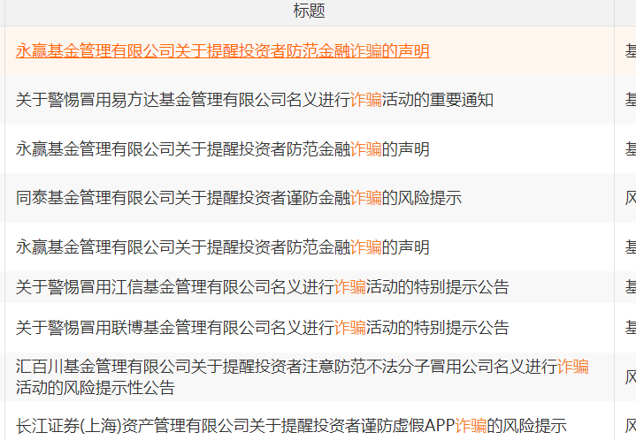 万亿巨头易方达基金紧急提醒：有不法分子冒用12315平台名义向部分投资者发送伪造《退费公告》
